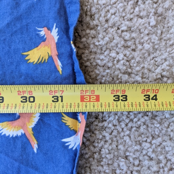 Quiksilver Button Up Shirt Parrots Modern Fit Blue - Picture 7 of 11